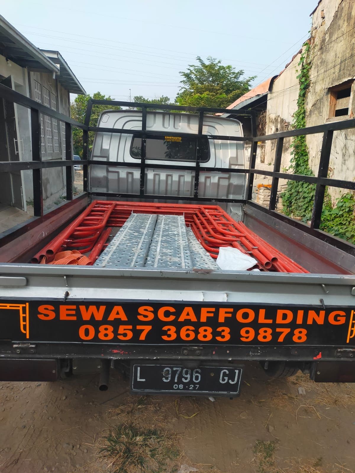 Siap berangkat — Main frame & catwalk dimuat rapi